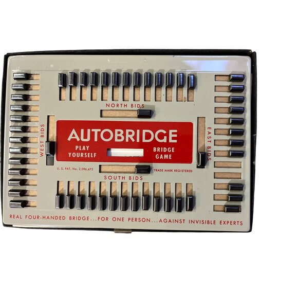 Vintage AutoBridge Play Yourself Bridge Game Beginner Set Used w/ Cards Box - Picture 5 of 10